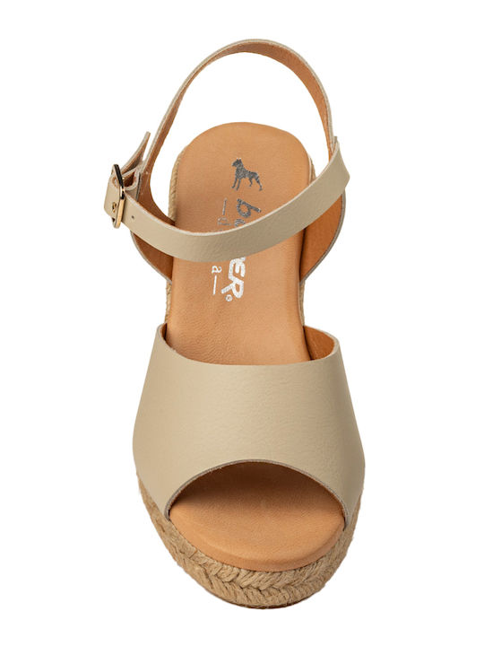 Damenplattformen im Espadrilles-Stil Gray