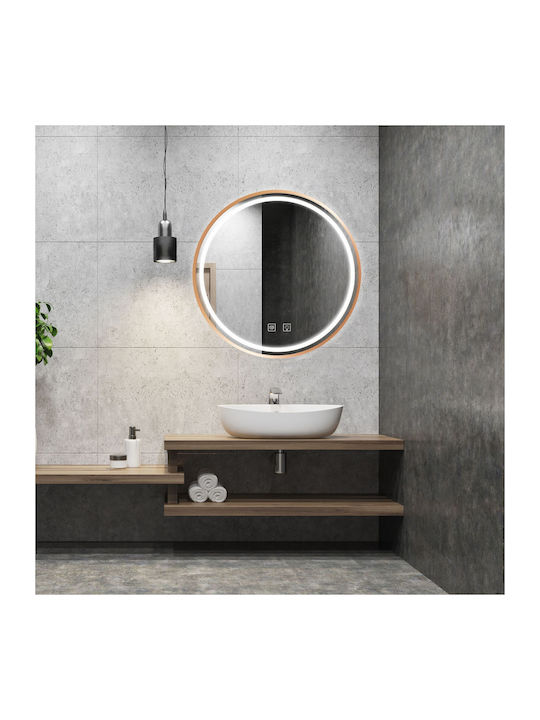 Tutumi Runder Badezimmerspiegel LED 60x60cm