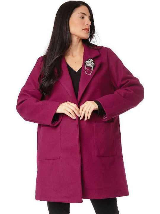 Women's Magenta Coat