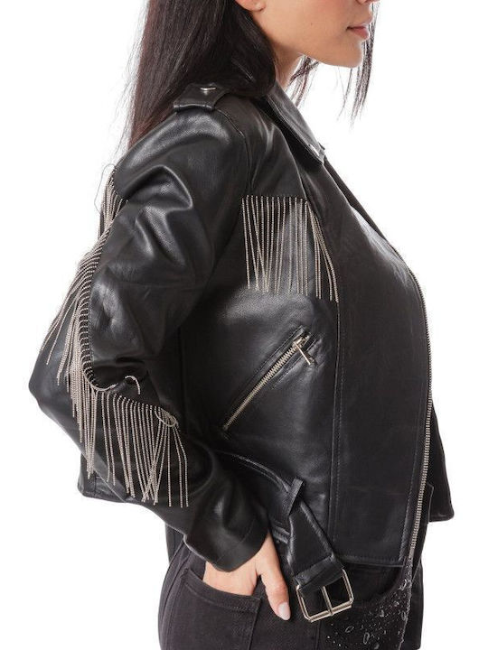 Γυναικείο Biker Jacket Μαύρο