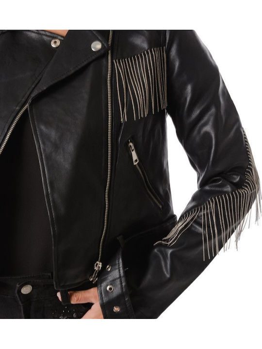 Γυναικείο Biker Jacket Μαύρο