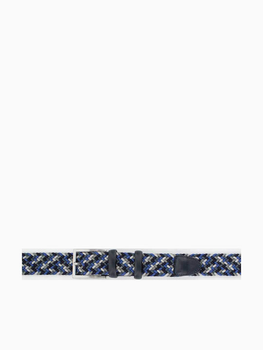 Bashaikov Δερματινη Πλεκτη Ζωνη Bb-3750-vvo 06-blue Grey Pink