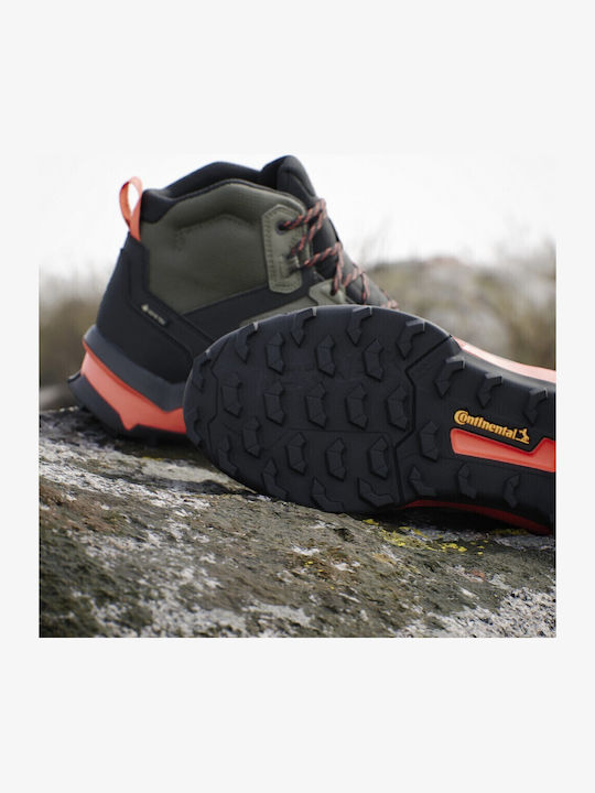 adidas Terrex Ax4 Mid Ανδρικά Ορειβατικά Μποτάκια Αδιάβροχα με Μεμβράνη Gore-Tex Πράσινα