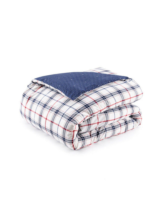 Tommy Hilfiger Bettbezug Baumwolle King Size 260x240 Coastal Plaid Blue/beige