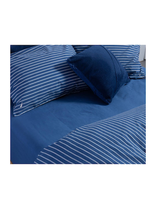 Nef-Nef Homeware Duvet Cover Set Cotton Queen with 2 Pillowcases 240x220 Nau Coast Navy