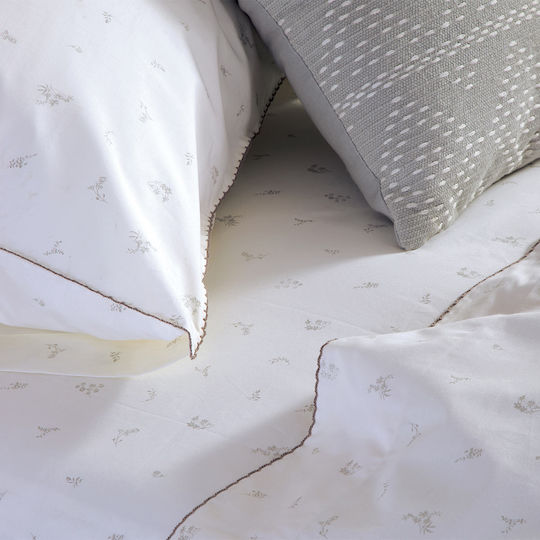 Nef-Nef Homeware Σετ Παπλωματοθήκη Υπέρδιπλη με 2 Μαξιλαροθήκες 240x230cm Perfection White