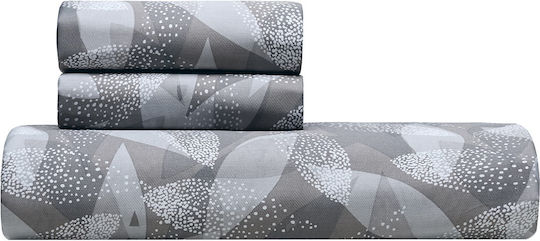 Kentia Duvet Cover Set Cotton Queen with 2 Pillowcases 220x240 Filena 22