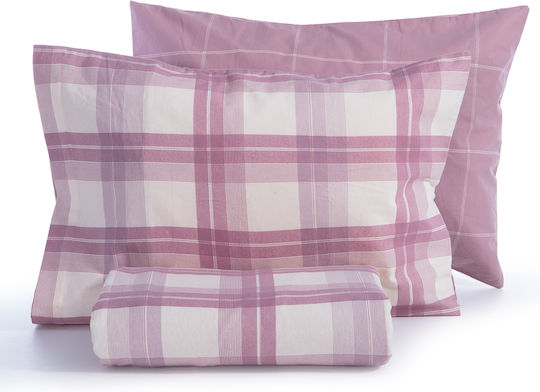 Nef-Nef Homeware Σετ Παπλωματοθήκη Βαμβακερή Μονή με Μαξιλαροθήκη 160x230cm Charlie Rose