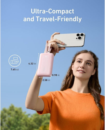 Anker Zolo Power Bank 10000mAh 30W με Θύρα USB-A και Θύρα USB-C Μαύρο