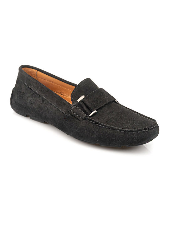 Boxer Men's Leather Loafers Black