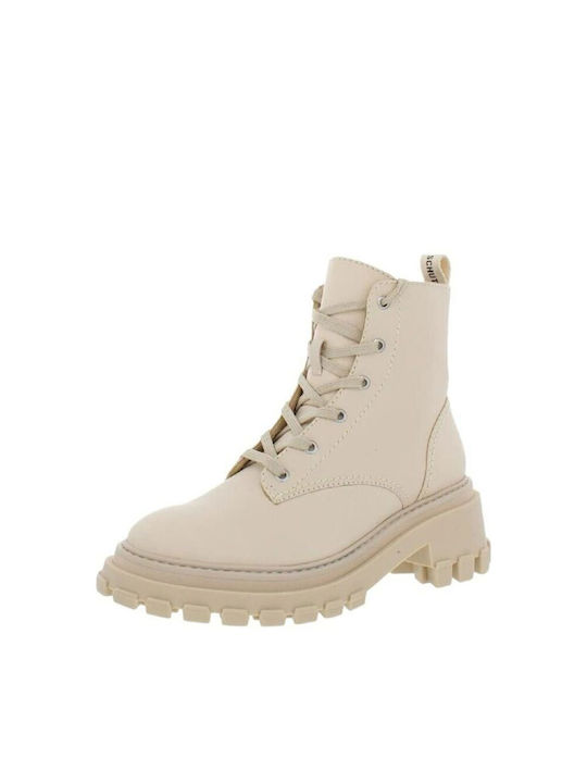 Schutz Leder Stiefeletten Damen Beige