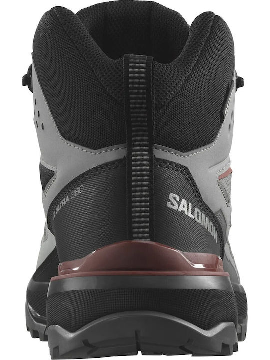 Salomon X Ultra 360 Mid GTX Men's Hiking Waterproof Boots with Gore-Tex Membrane Gray