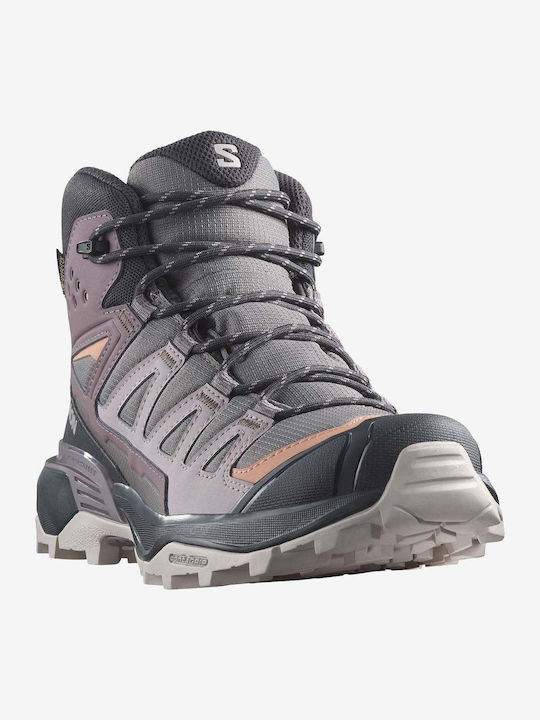 Salomon X Ultra 360 Mid Gtx Women's Waterproof Hiking Boots with Gore-Tex Membrane Purple