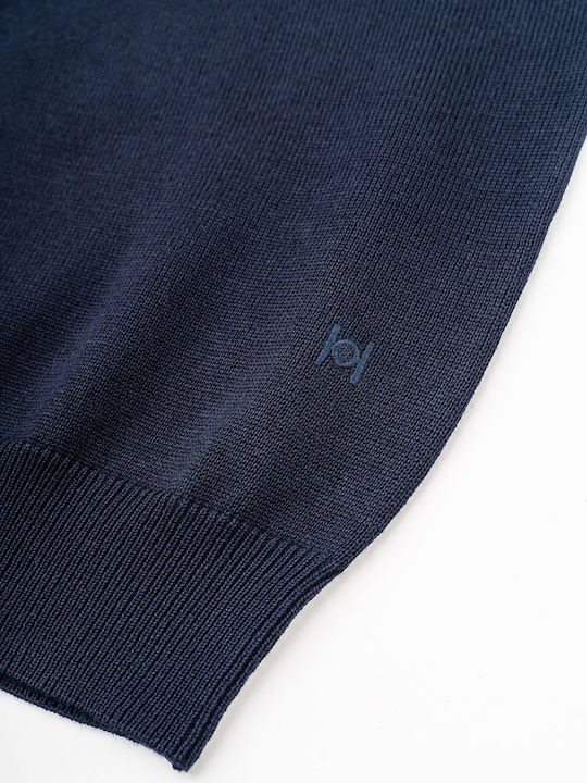 Cardigan Tricotat pentru Bărbați Blue