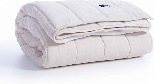 Nef-Nef Homeware Duvet Cover Queen 220x240cm Nau Coast Ecru 250 GSMGsm