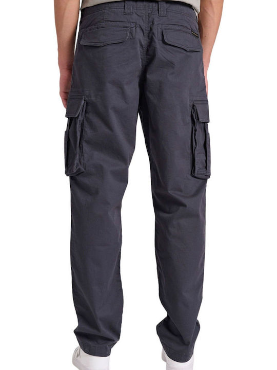 Trousers Cargo Elastic in Loose Fit Gray