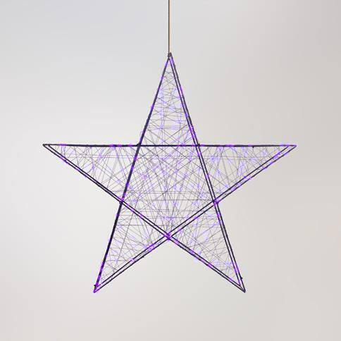 Eurolamp Metal Illuminated Christmas Decorative Star 3x3x3cm