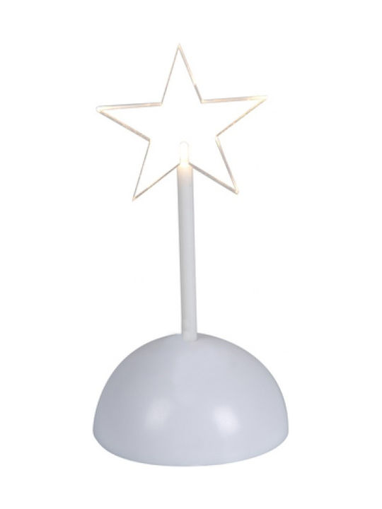 Plastic Christmas Decorative Desktop Star 9x9x19cm Transparent