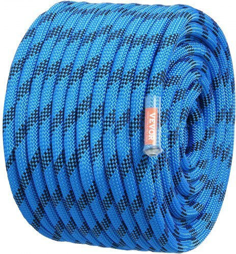 Vevor DSJLSLSXWS20TCLGSV0 Static Climbing Rope with Length 60.9m Blue