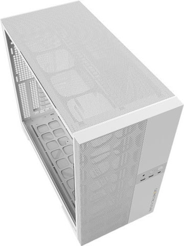 Geometric Future Model 5 Gaming Midi Tower Computer Case with Side Window White