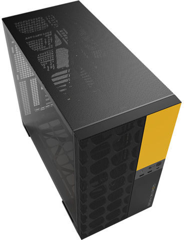 Geometric Future Model 5 Vent Gaming Midi Tower Κουτί Υπολογιστή με Πλαϊνό Παράθυρο Κίτρινο