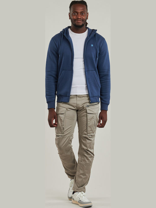 Rovic Zip 3d Trousers Cargo Elastic in Regular Fit Gray