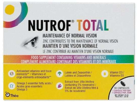 Thea Pharma Hellas Nutrof Total Ειδικό Συμπλήρωμα Διατροφής 30 κάψουλες