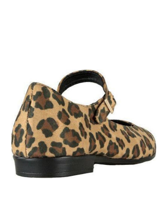 Wildleder Damen Ballerinas in Braun Farbe