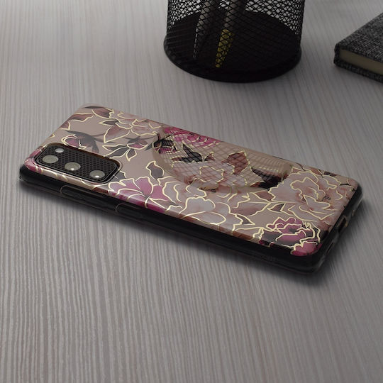 Techsuit Marble Back Cover Purple (iPhone 16 Pro Max)