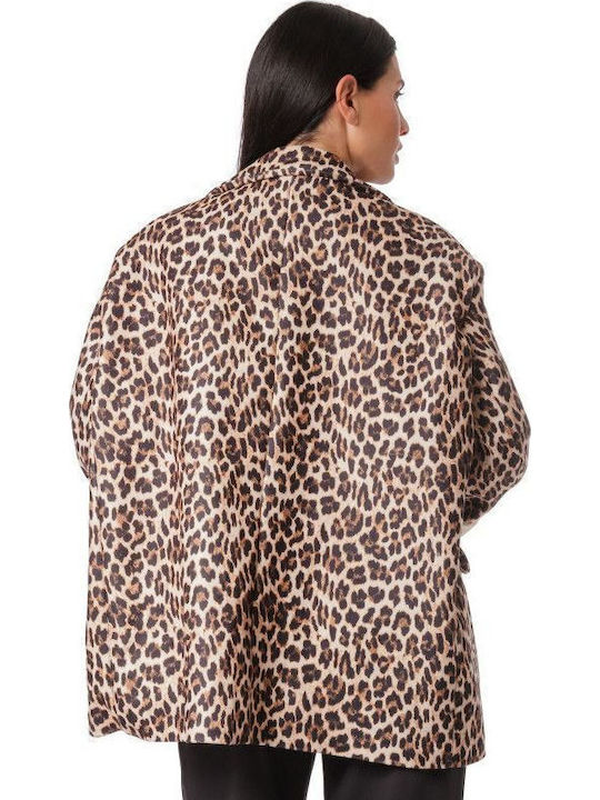 Silia D Women's Blazer Animal Print