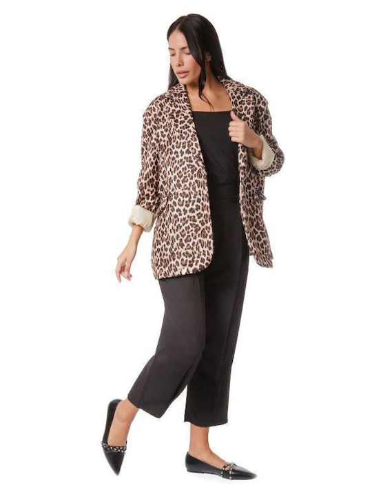 Silia D Women's Blazer Animal Print