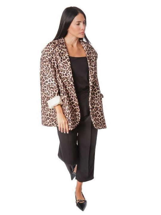 Silia D Women's Blazer Animal Print