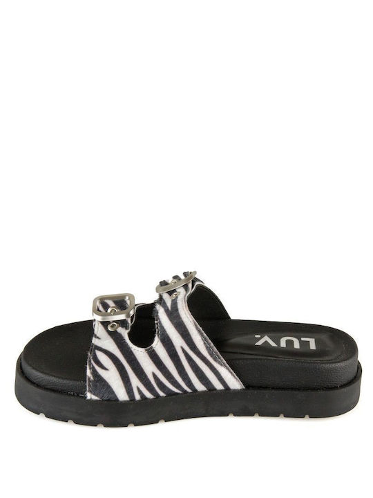 Silia D Women's Flat Sandals Flatforms in Black Color