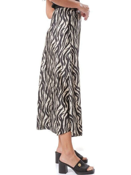 Midi Φούστα Λεοπάρ Animal Print