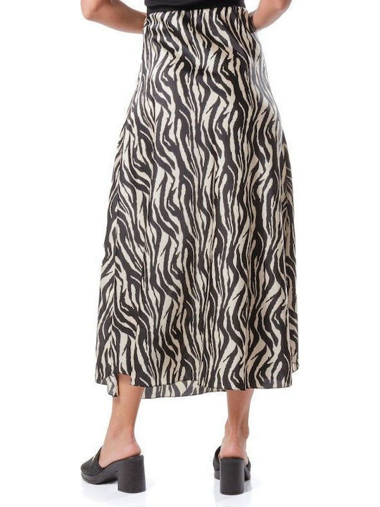 Midi Φούστα Λεοπάρ Animal Print