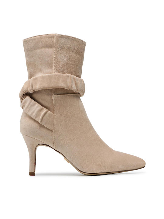 Damen Knöchelstiefel Beige