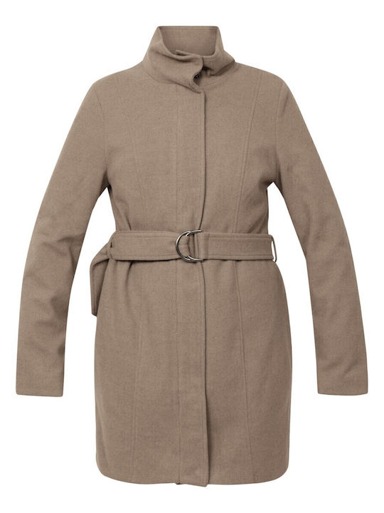 Palton pentru femei beige Palton