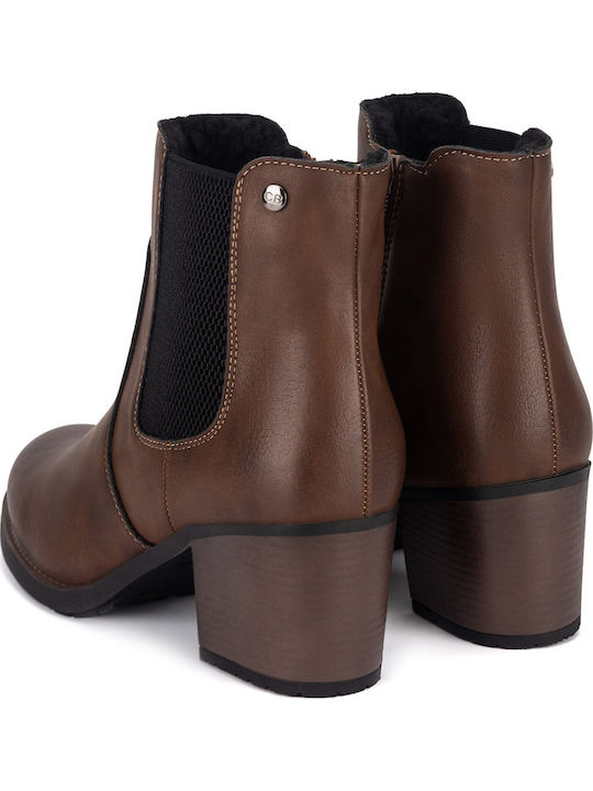 Stiefeletten Damen Braun