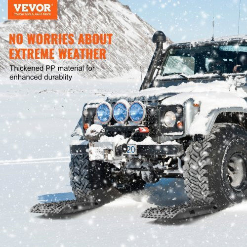 Set of 2 Vevor Traction Mats for Mud, Snow, Sand with Storage Bag Black Qctkbzbs2jzzyhdqzv0