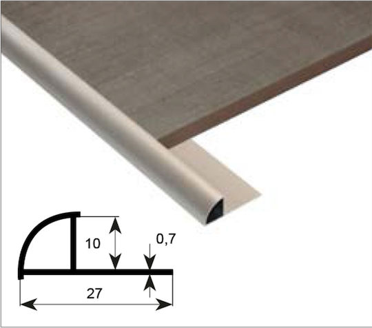 Profile Aluminum for Tiles 250x1cm