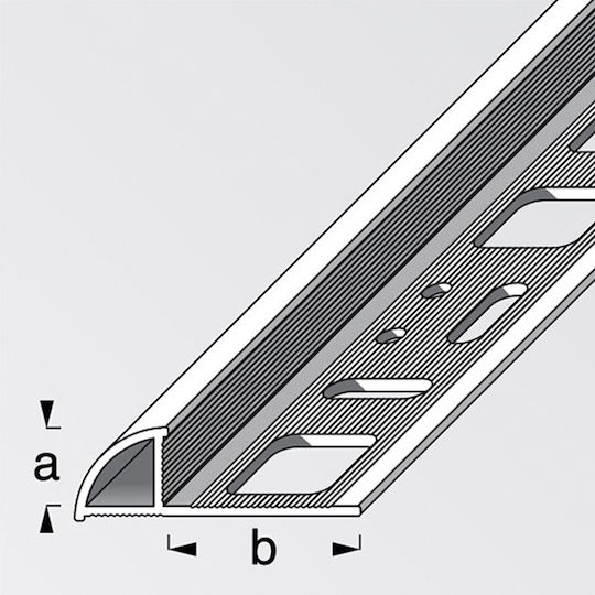 Alfer Aluminium Προφίλ Αλουμινίου για Πλακίδια 100x1.95x0.8εκ.