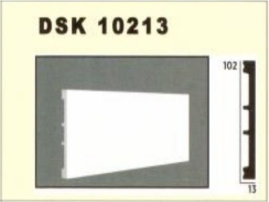 Decolux Προφίλ Πολυστερίνης 10.2x1.3εκ.