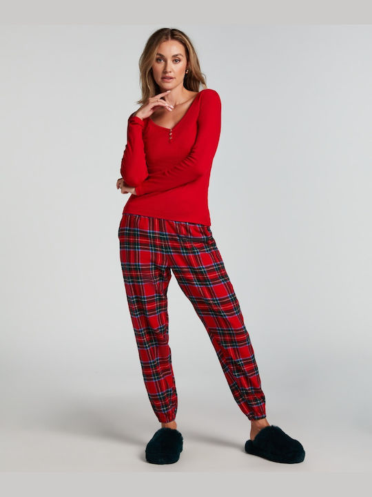 Hunkemöller Winter Women's Pyjama Pants Salsa