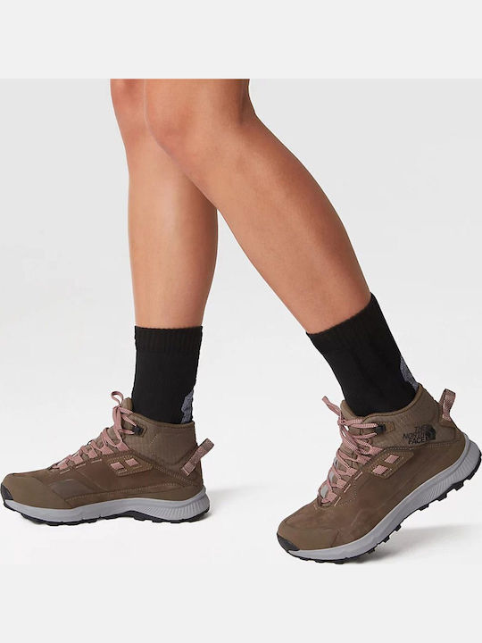 The North Face Cragstone Leather Mid Γυναικεία Ορειβατικά Καφέ