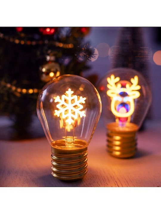 Legami Milano Christmas Glass Electric Candlestick 10.3x6.8cm