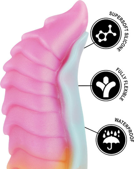 Epic Kelpie Glass Dildo With Suction Cup 22cm
