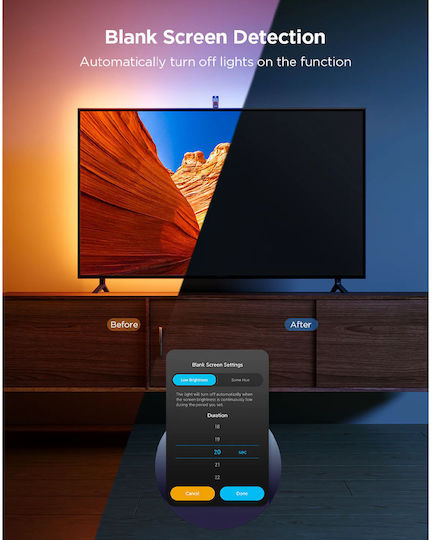 Govee Smart LED Strip Backlight 3 Lite Wi-Fi TV 24V RGB Light 2.4m with Power Supply