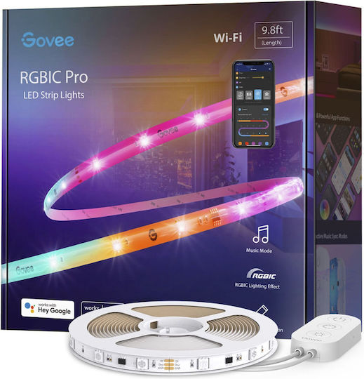 Govee Smart Ταινία LED Wi-Fi RGB Φως 3.3m
