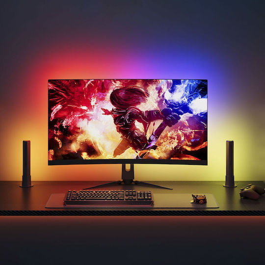 Govee Smart Ταινία LED PC Monitor Pro Kit Wi-Fi Τηλεόρασης RGB Φως 2m με Τροφοδοτικό