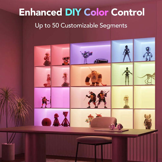 Govee Smart Ταινία LED Wi-Fi 24V RGB Φως 1m